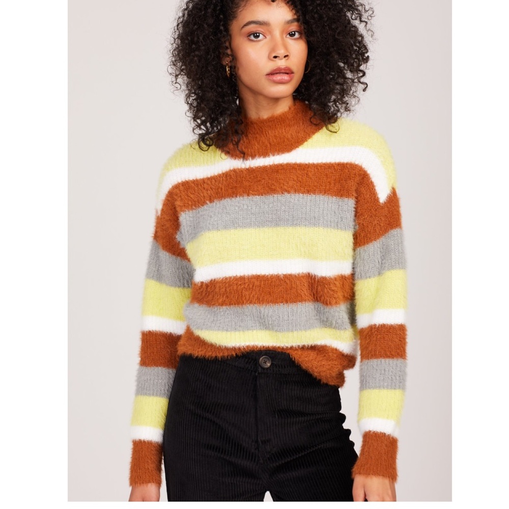 Fuzzy Stripe Sweater - Picture 3 of 3